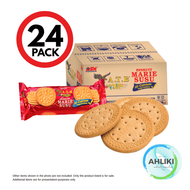 ATB Marie Susu Biscuits Pepa Masi 24PACK x 185g "PICKUP FROM AH LIKI WHOLESALE"