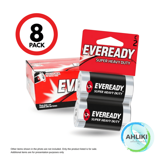 Eveready Battery 8*24s Size C 1235SW2 "PICKUP FROM AH LIKI WHOLESALE"