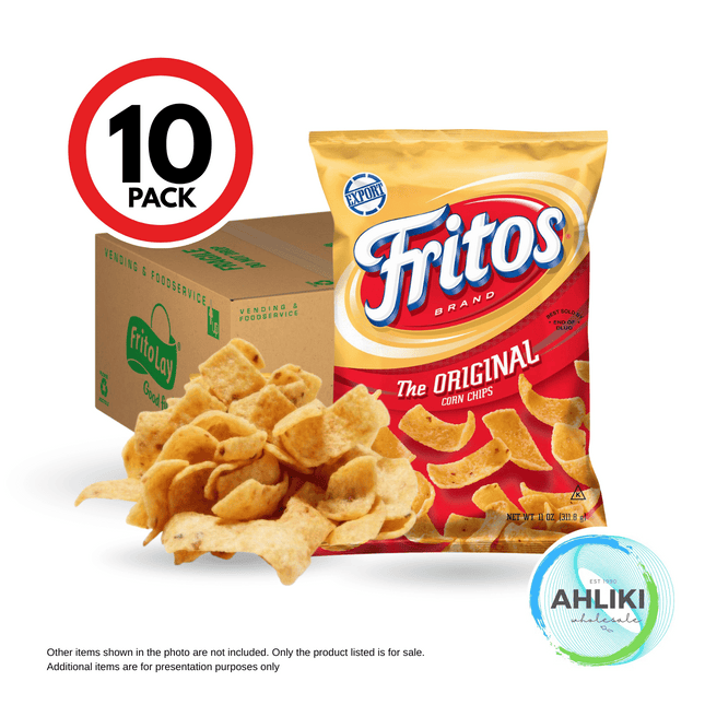 Fritos Corn Chips Reg. 10x11oz [NOT AVAIL AT SALELOLOGA BRANCH] "PICKUP FROM AH LIKI WHOLESALE"
