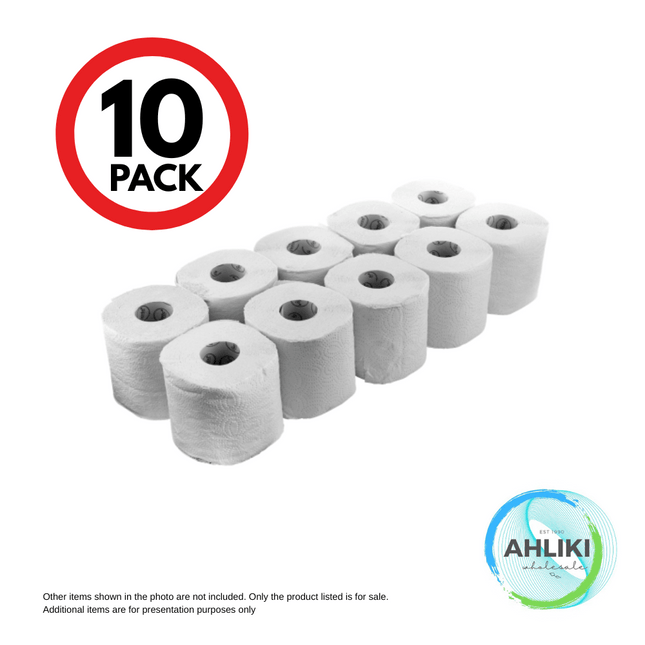 Eva Toilet Paper 10 PACK x 250sheets 85g Size - Smaller Roll "PICKUP FROM AH LIKI WHOLESALE"