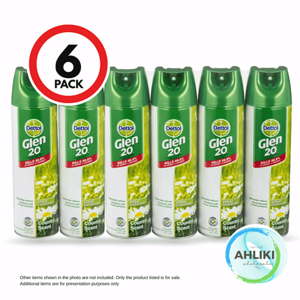Glen 20 SPRAY Country Disinfectant Originalt  6x375g- RB3183729 [NOT AVAIL AT SALELOLOGA BRANCH] "PICKUP FROM AH LIKI WHOLESALE"