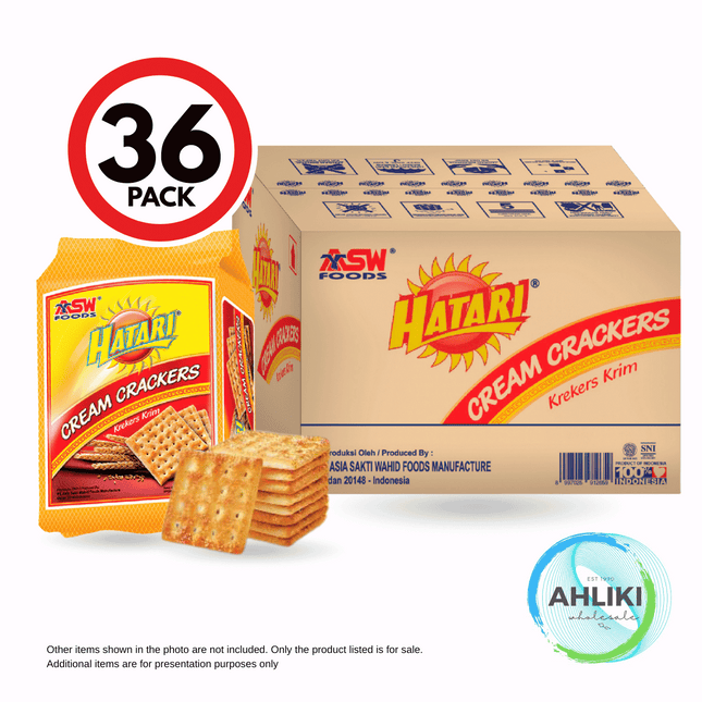 Hatari Cream Crackers 36x260g "PICKUP FROM AH LIKI WHOLESALE"