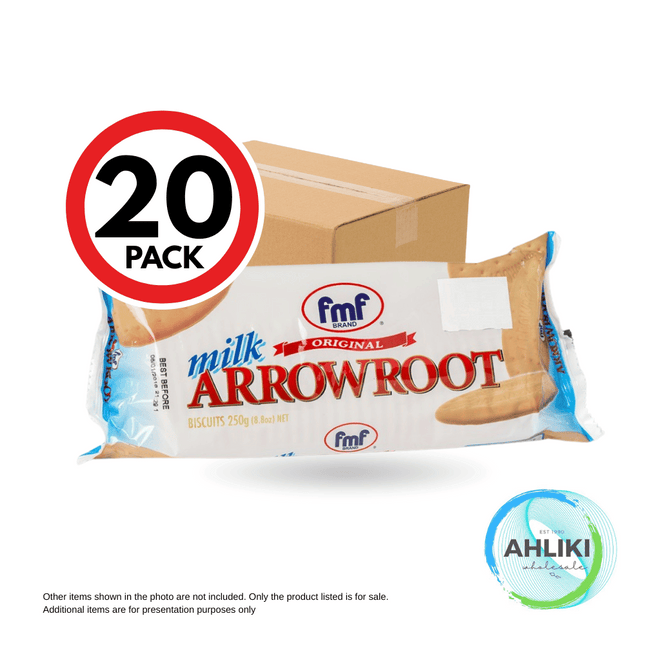 FMF Milk Arrowroot Biscuits 20PACK x 250g "PICKUP FROM AH LIKI WHOLESALE"