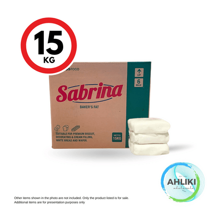 Sabrina/Sania Bakers Shortening/Fat 15kg "PICKUP FROM AH LIKI WHOLESALE"