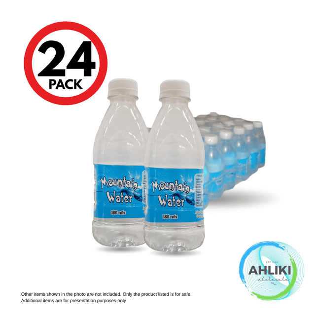 Mountain Water Case 24PACK x 380mls Small Bottle [NOT AVAIL AT HQ] "PICKUP FROM AH LIKI WHOLESALE"