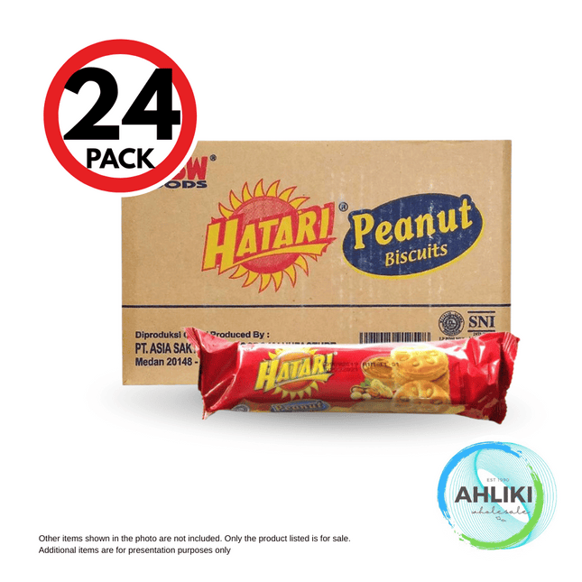 Hatari Peanut Jam Roll Biscuits Masi 60-65g 24PACK "PICKUP FROM AH LIKI WHOLESALE"