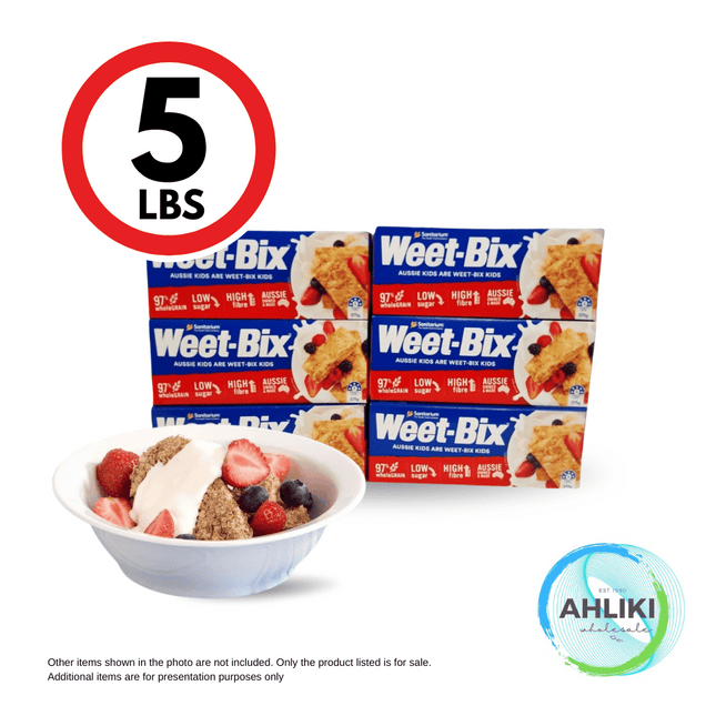 Sanitarium Weet Bix Breakfast Cereal 6PACK x 375g (01039) "PICKUP FROM AH LIKI WHOLESALE"