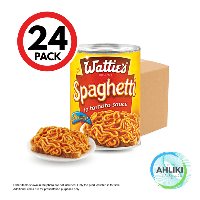 Watties Spaghetti Box 24PACK x 420g "PICKUP FROM AH LIKI WHOLESALE"