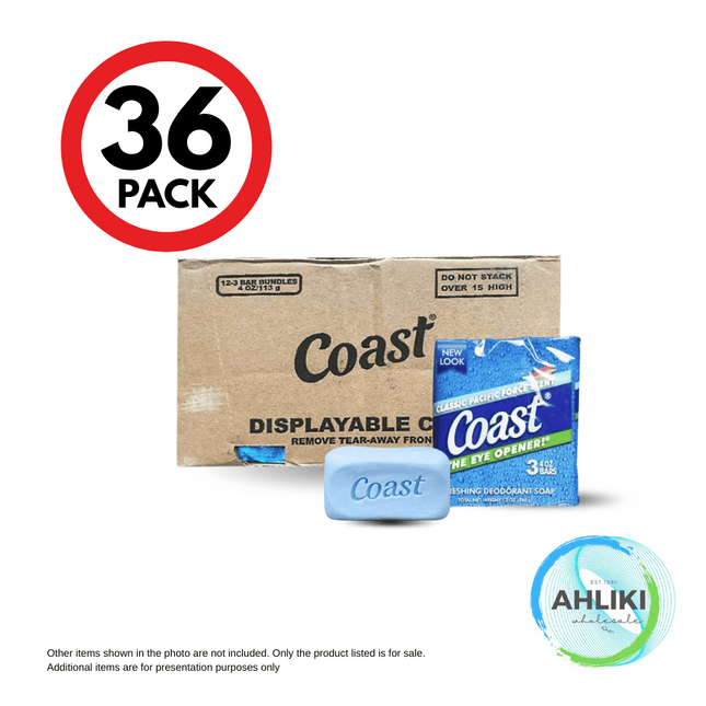 Coast Bar Soap 36PACK [NOT AVAIL AT SALELOLOGA] "PICKUP FROM AH LIKI WHOLESALE"