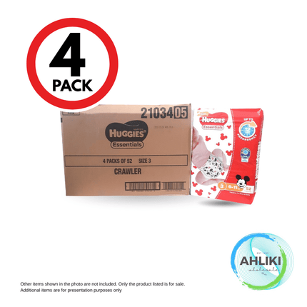 Huggies Crawler Essential Size 3 52 4PACK (21034) "PICKUP FROM AH LIKI WHOLESALE"