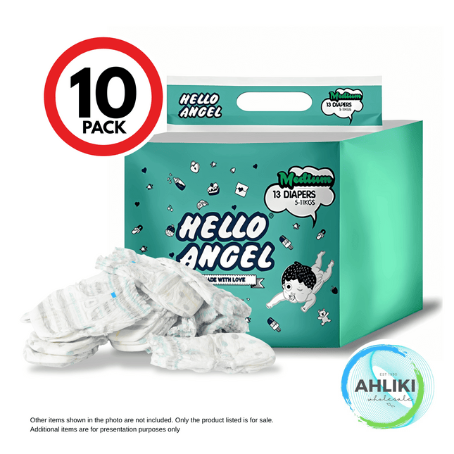 Hello Angel Diaper Nappies Small 16's By 12 6PACK [NOT AVAIL AT SALELOLOGA] "PICKUP FROM AH LIKI WHOLESALE"