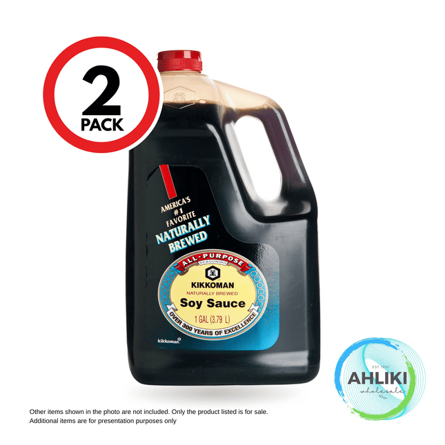 Kikkoman Soy Sauce 3.79L 1Gal 2PACK "PICKUP FROM AH LIKI WHOLESALE"