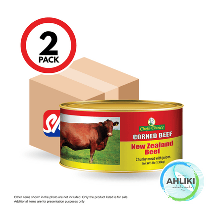 Chefs Choice Corned Beef 2 Apa Pisupo x 3lbs (1.36KG) "PICKUP FROM AH LIKI WHOLESALE"