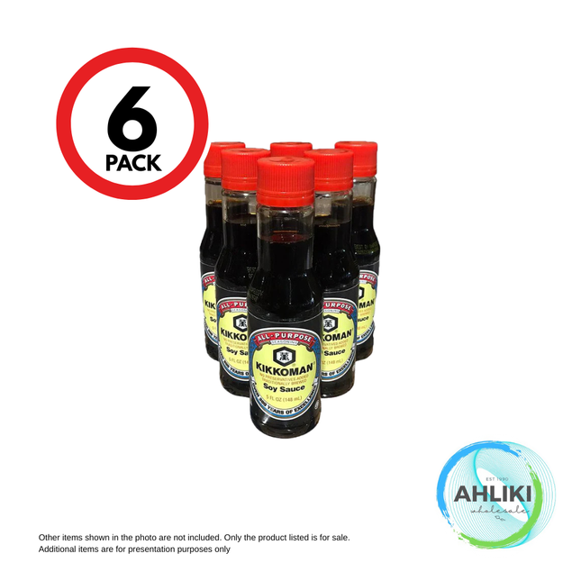 Kikkoman Soy Sauce 5oz 6PACK (20634) "PICKUP FROM AH LIKI WHOLESALE"