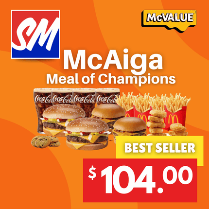 McAiga Meal of Champions "PICK UP FROM MCDONALD'S, APIA"