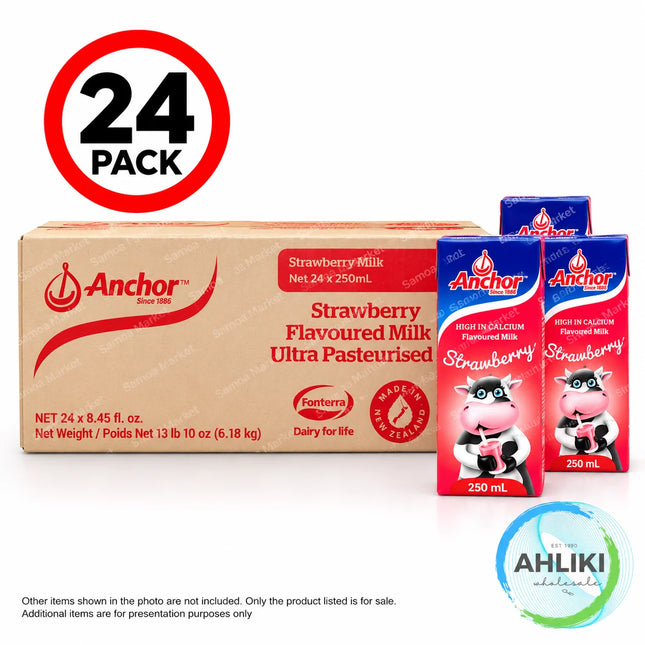 Anchor Strawberry Milk 24PACK x 250mls
