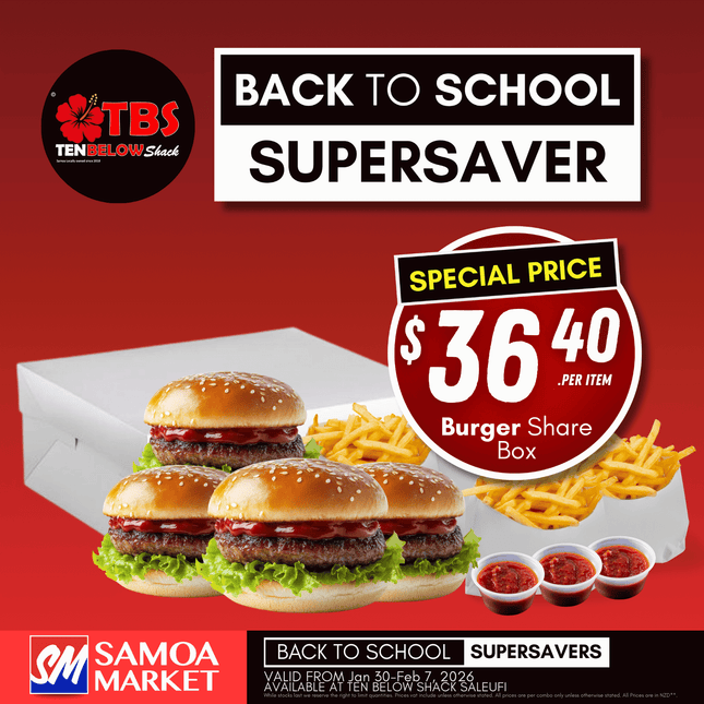 SUPERSAVER! Burger Share Box "PICK UP FROM TBS, SALEUFI"