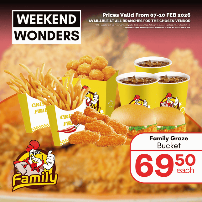 WEEKEND WONDER! Family Graze Bucket (PICK UP FROM FAMILY RESTAURANT SIUSEGA OR LAULI'I ONLY)