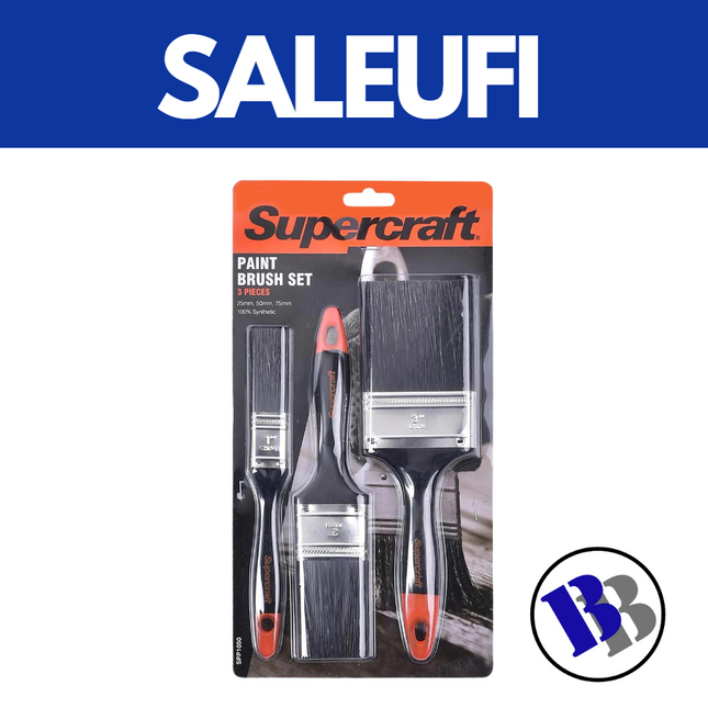 Brush Paint 3pc Set Polyester Supercraft  - Substitute if sold out "PICKUP FROM BLUEBIRD LUMBER SALEUFI"
