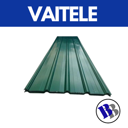 1 x Piece of Color Roofing Iron 0.40mm (24g) Cottage Green - 1m long - Substitute if sold out "PICKUP FROM BLUEBIRD LUMBER & HARDWARE VAITELE ONLY"