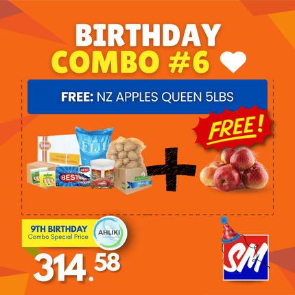 BIRTHDAY Combo #6 + FREE: NZ APPLES 5LBS "PICKUP FROM AH LIKI WHOLESALE"