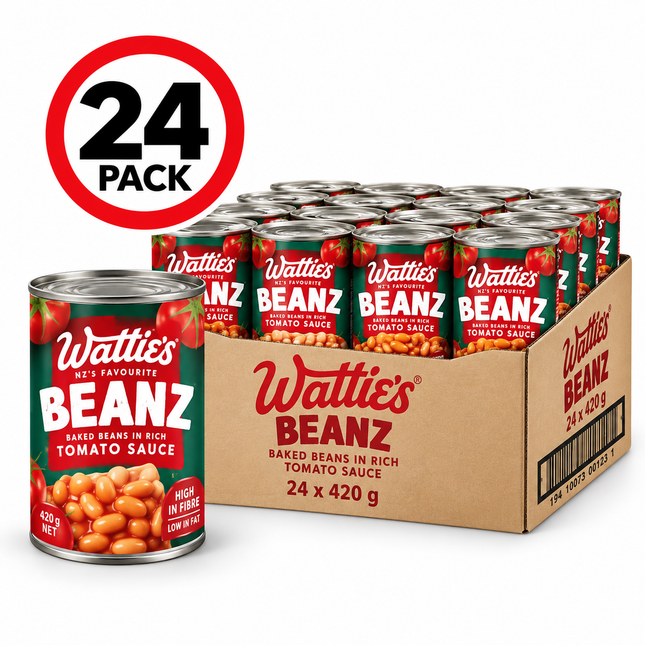Watties Baked Beans 420g x 24PACK (JW27065) "PICKUP FROM AH LIKI WHOLESALE"