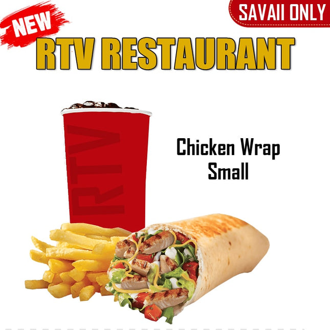 Chicken Wrap SML "PICKUP FROM RTV SALELOLOGA"