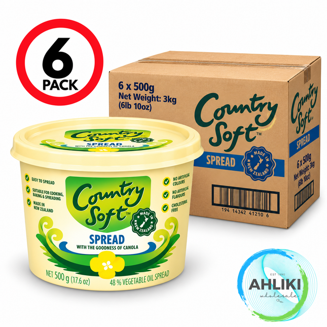 Anchor Country Soft Margarine 500g 6PACK (41205) [NOT AVAIL AT AH LIKI HQ & SALELOLOGA]"PICKUP FROM AH LIKI WHOLESALE"