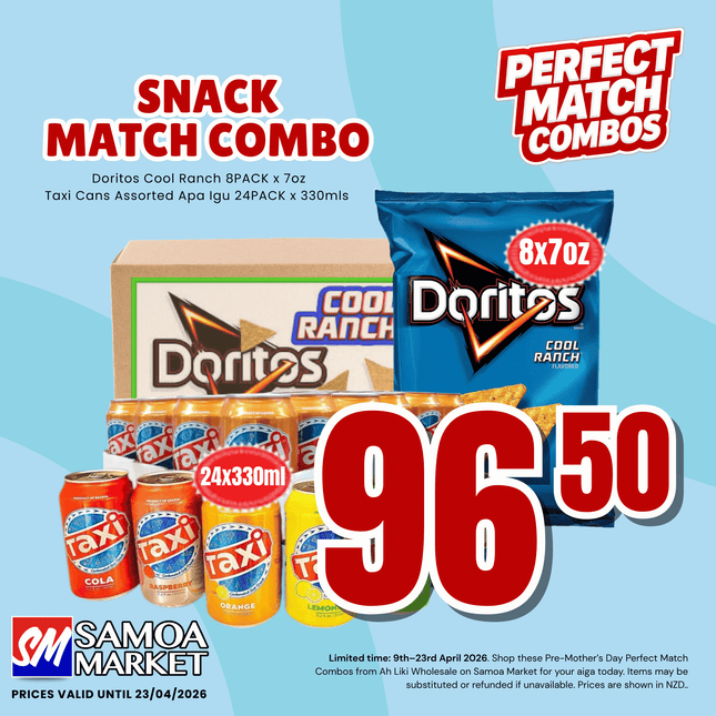 SNACK Perfect Match Combo "PICKUP FROM AH LIKI WHOLESALE"