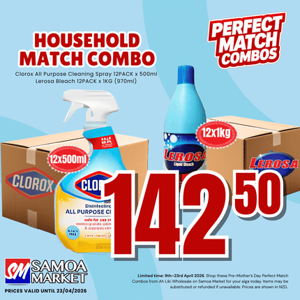 HOUSEHOLD Perfect Match Combo "PICKUP FROM AH LIKI WHOLESALE"