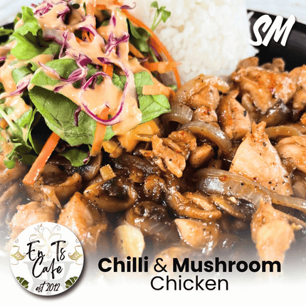 Chilli & Mushroom Chicken "PICKUP FROM ENT'S CAFE at FUGALEI"