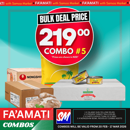 FA'AMATI COMBO #5 "PICKUP FROM AH LIKI WHOLESALE"