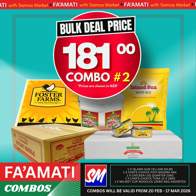 FA'AMATI COMBO #2 "PICKUP FROM AH LIKI WHOLESALE"
