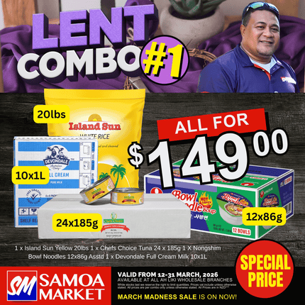 LENT COMBO #1 "PICKUP FROM AH LIKI WHOLESALE"