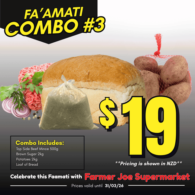 Faamati Combo #3 "PICKUP FROM FARMER JOE SUPERMARKET FUGALEI ONLY"