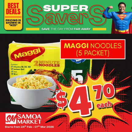 SUPERSAVER! Maggi Noodles (5 packet) "PICKUP FROM FARMER JOE SUPERMARKET VAITELE ONLY"