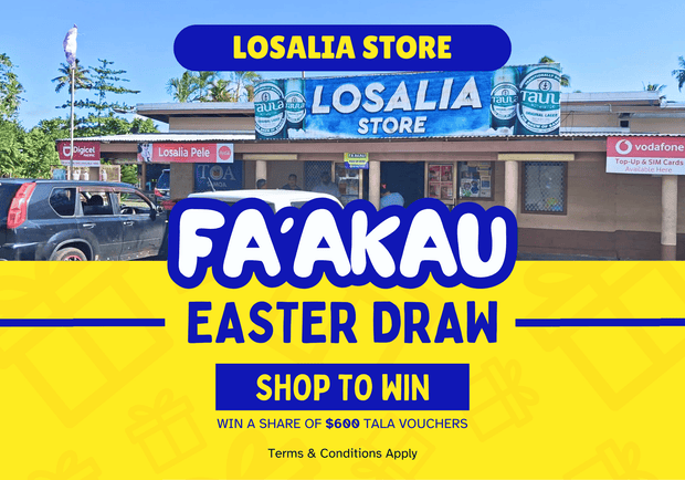 EASTER DRAW with Losalia Store in Mulivai, Safata.