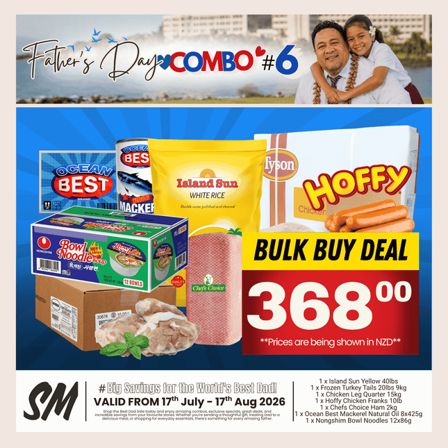 Father's Day COMBO #6 "PICKUP FROM AH LIKI WHOLESALE"