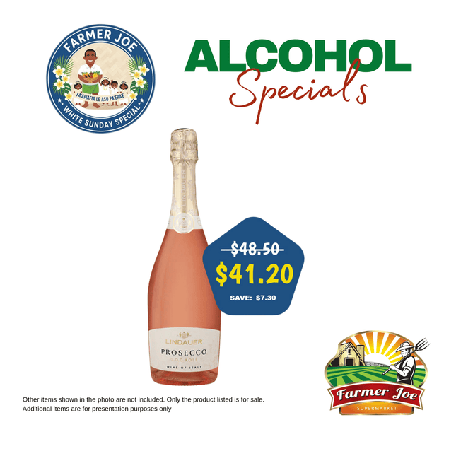 ALCOHOL SPECIAL! Lindauer Prosecco Rose "PICKUP FROM FARMER JOE SUPERMARKET VAITELE ONLY"