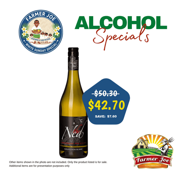 ALCOHOL SPECIAL! The Ned Sauvignon Blanc "PICKUP FROM FARMER JOE SUPERMARKET VAITELE ONLY"