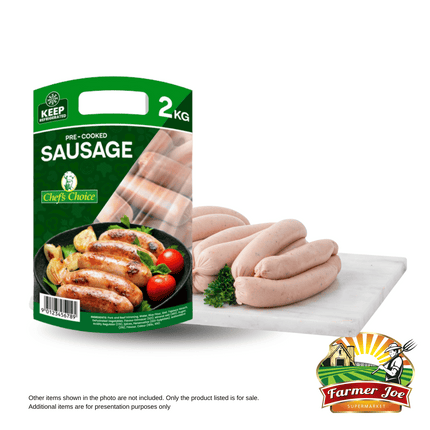 Chefs Choice Pre-Cooked Sausages 2KG Bag "PICKUP FROM FARMER JOE SUPERMARKET VAITELE ONLY"