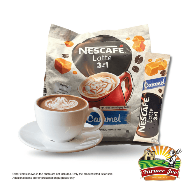 Nescafe 3in1 Latte Caramel 20Pack "PICKUP FROM FARMER JOE SUPERMARKET VAITELE ONLY"