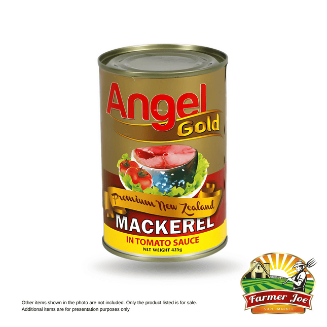 Angel Gold Tomato Sauce Mackerel 425g "PICKUP FROM FARMER JOE SUPERMARKET VAITELE ONLY"