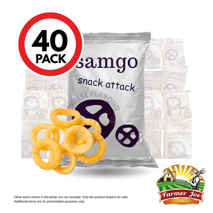 Samgo Snacks Packs Cheese/Chicken 40pcs "PICKUP FROM FARMER JOE SUPERMARKET VAITELE ONLY"