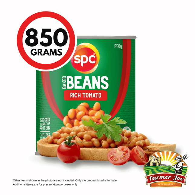 SPC Baked Beans Rich Tomato 850G "PICKUP FROM FARMER JOE SUPERMARKET UPOLU ONLY"