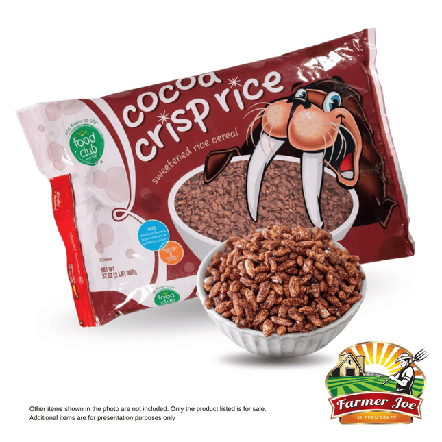 Food Club Cocoa Crisp Cereal 32oz "PICKUP FROM FARMER JOE SUPERMARKET VAITELE ONLY"