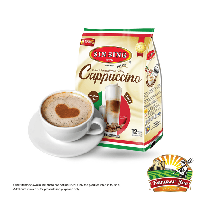 Sin Sing Cappucino 3in1 12pcs "PICKUP FROM FARMER JOE SUPERMARKET VAITELE ONLY"