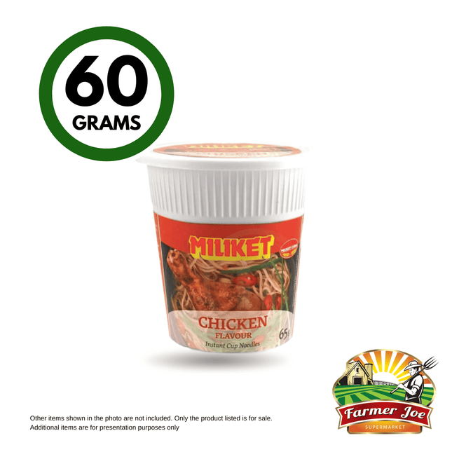 Miliket Cup Noodle 60g "PICKUP FROM FARMER JOE SUPERMARKET VAITELE ONLY"