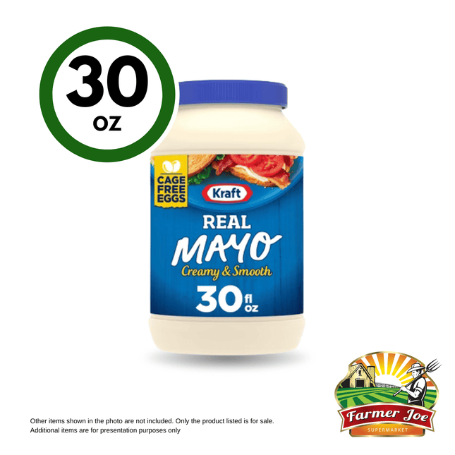 Kraft Mayonaise 30oz "PICKUP FROM FARMER JOE SUPERMARKET UPOLU ONLY"
