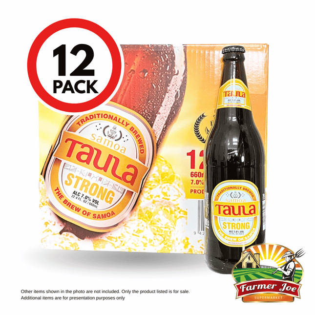 Taula Strong 12 x 660mls"PICKUP FROM FARMER JOE SUPERMARKET UPOLU ONLY"